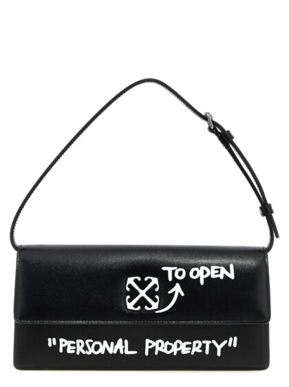 Off-White Bicolor Calfskin Shoulder Bag - Women