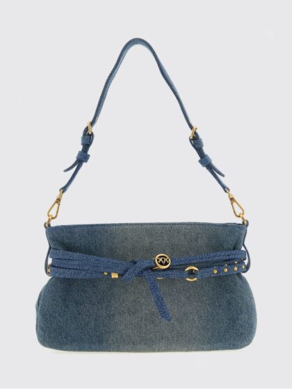 PINKO Belt Bag Mini Denim Shoulder Bag