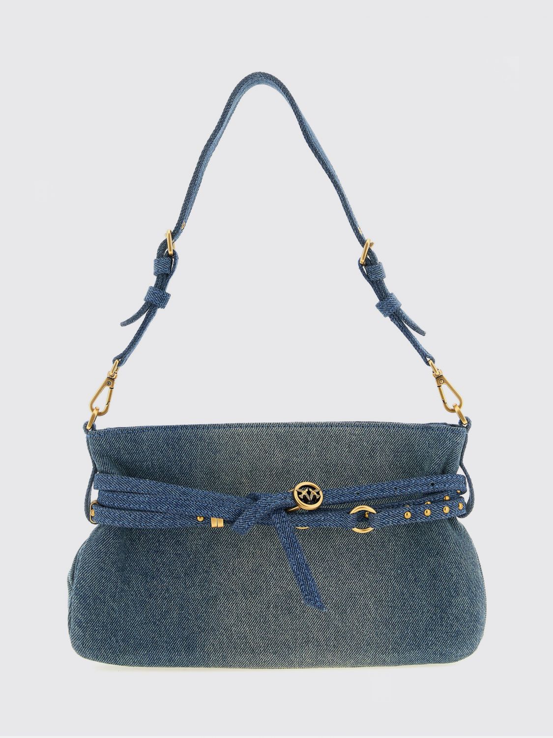 PINKO Belt Bag Mini Denim Shoulder Bag