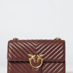 PINKO Crossbody Bag Woman color Burgundy