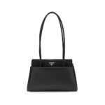 Prada Black Calf Leather Bos Taurus Shoulder Bag - Women