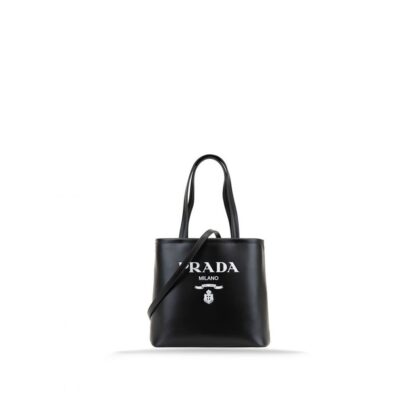 Prada Black Calfskin Tote Bag - Women