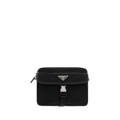 Prada Black Polyamide Shoulder Bag - Men