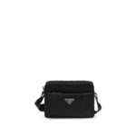 Prada Black Recycled Polyamide Shoulder Bag - Men