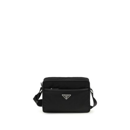 Prada Black Recycled Polyamide Shoulder Bag - Men