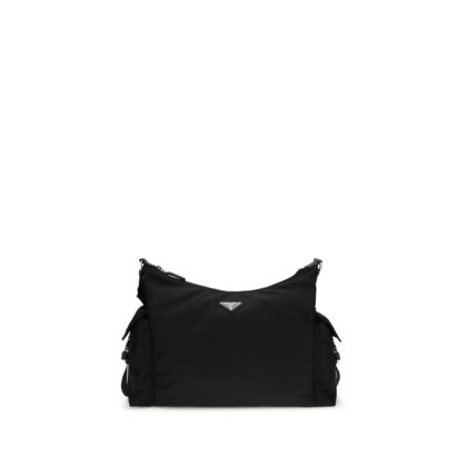 Prada Black Recycled Polyamide Shoulder Bag - Men