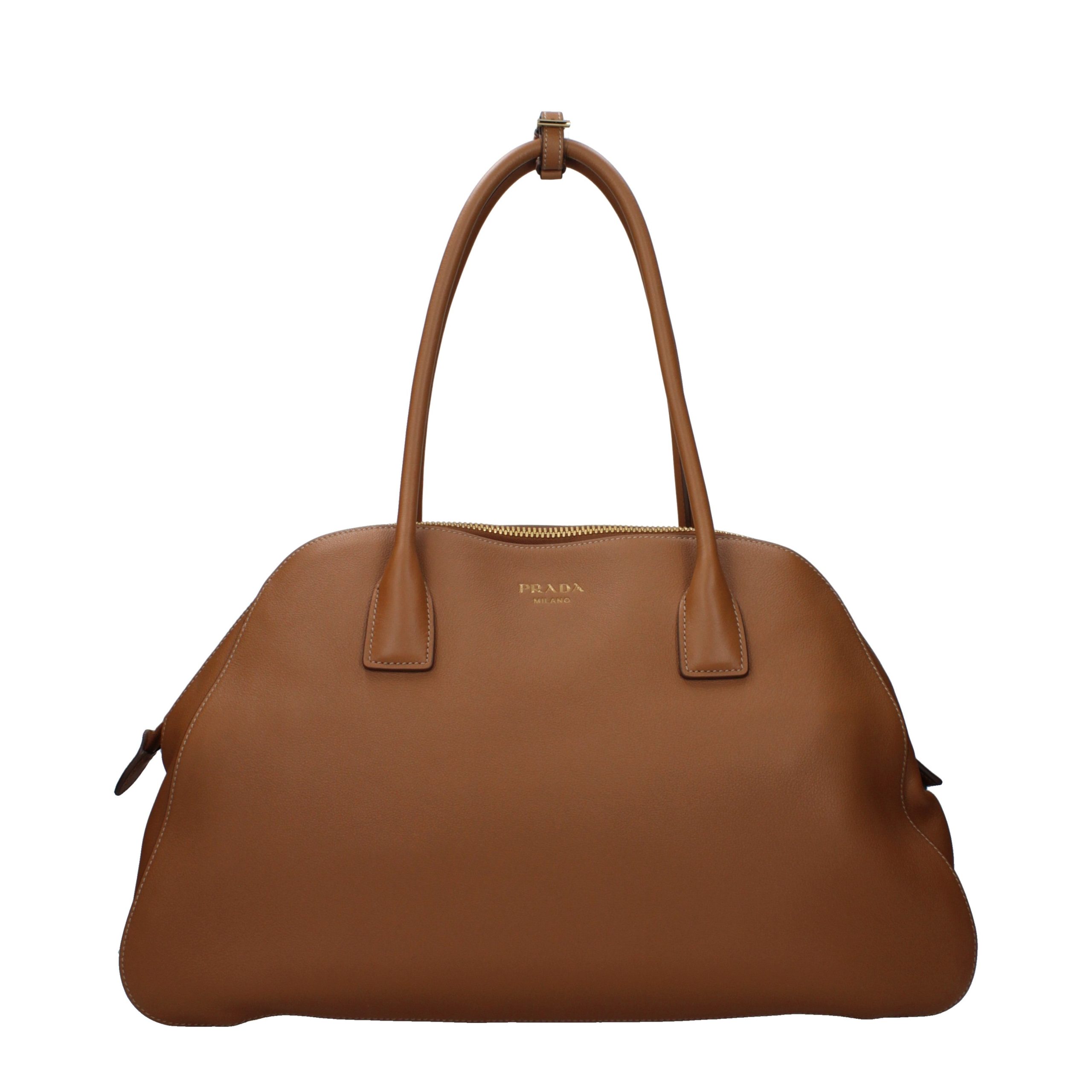Prada Brown Leather Shoulder Bag - Women