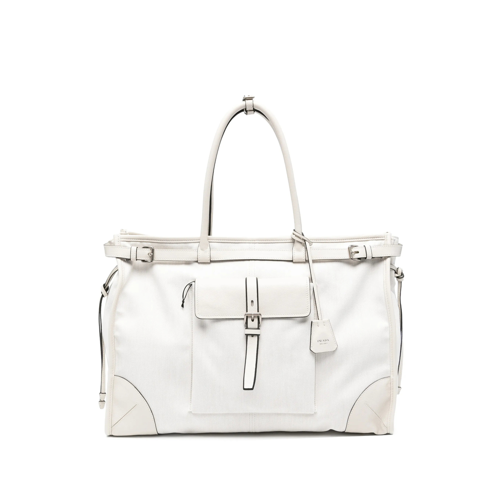 Prada Buckle-detail Tote Bag