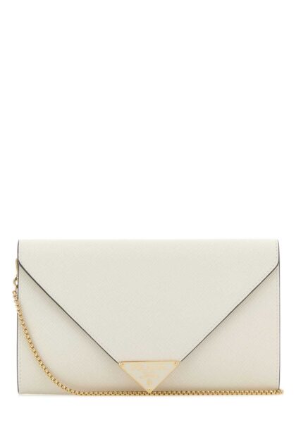 Prada Ivory Leather Mini Crossbody Bag Talco N Borse A Tracolla - Women