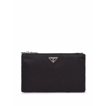 Prada Logo-plaque Clutch Bag