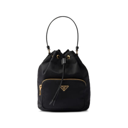Prada Logo-plaque Drawstring Tote Bag
