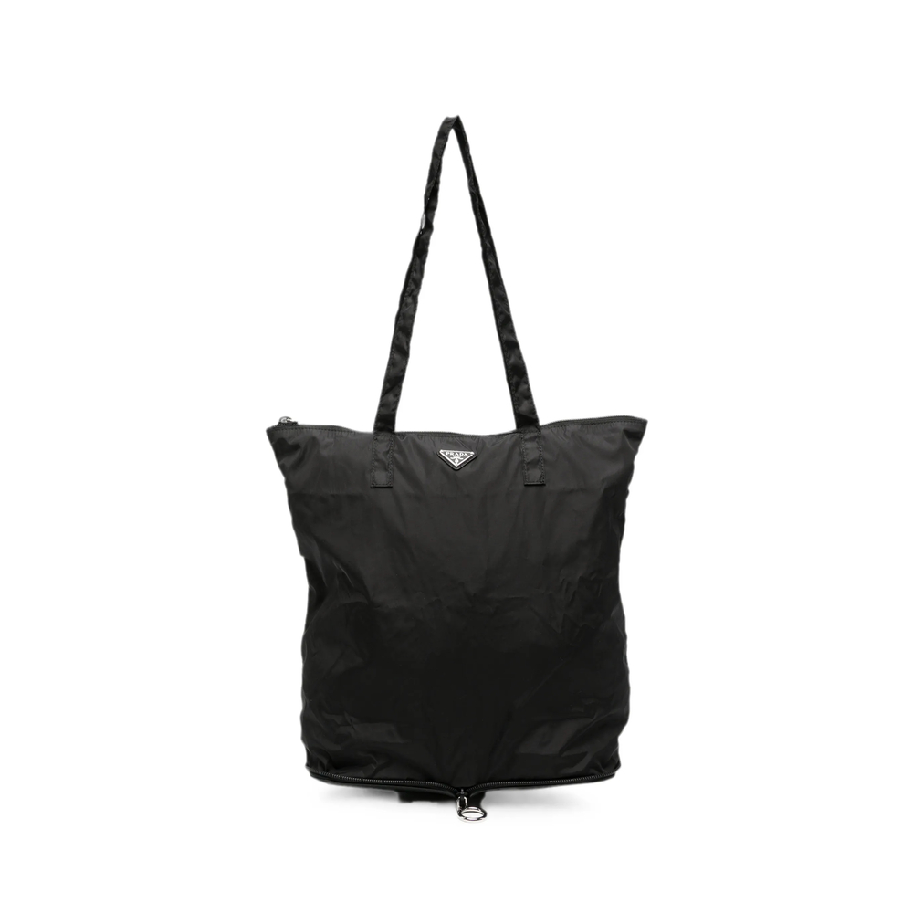 Prada Logo-plaque Tote Bag