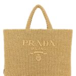 Prada Raffia Shopping Bag Naturale T Borse A Mano - Women