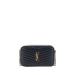 Saint Laurent Black Calf Leather Bos Taurus Shoulder Bag - Women