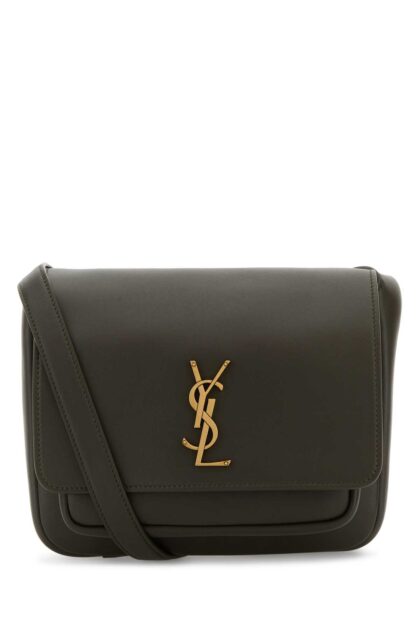 Saint Laurent Bottle Green Leather Niki Crossbody Bag Lightmusk Borse A Tracolla - Women