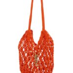 Saint Laurent Orange Crochet Bucket Bag Blazing Borse A Secchiello - Women