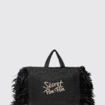 SECRET PON-PON Tote Bag Woman color Black