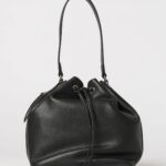 SKYTOS Camilla Pebbled Leather Bucket Bag with Double Handle