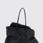 THE ATTICO La Passeggiata Medium Shoulder Bag in Calfskin Leather
