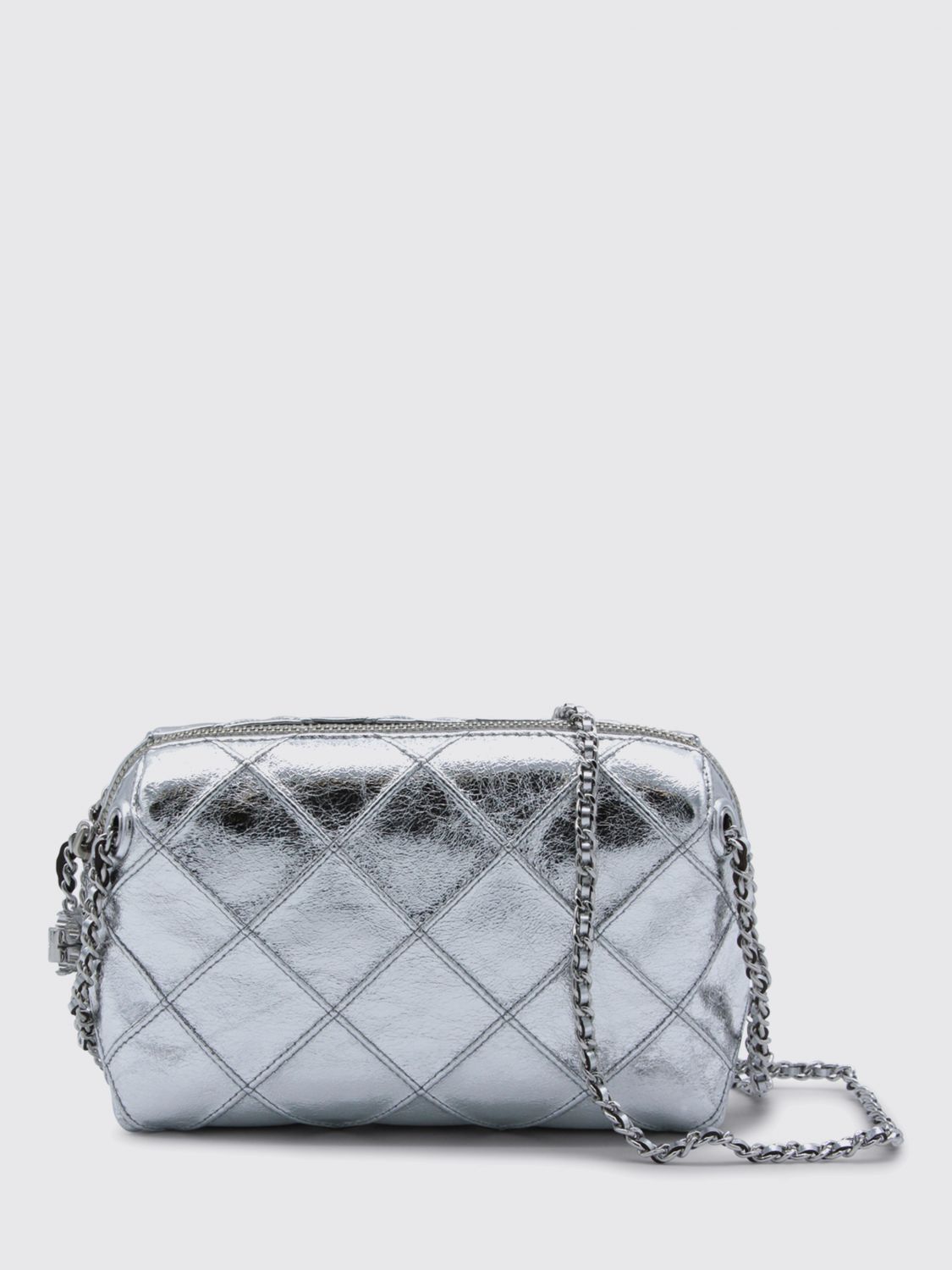 TORY BURCH Crossbody Bag Woman color Silver