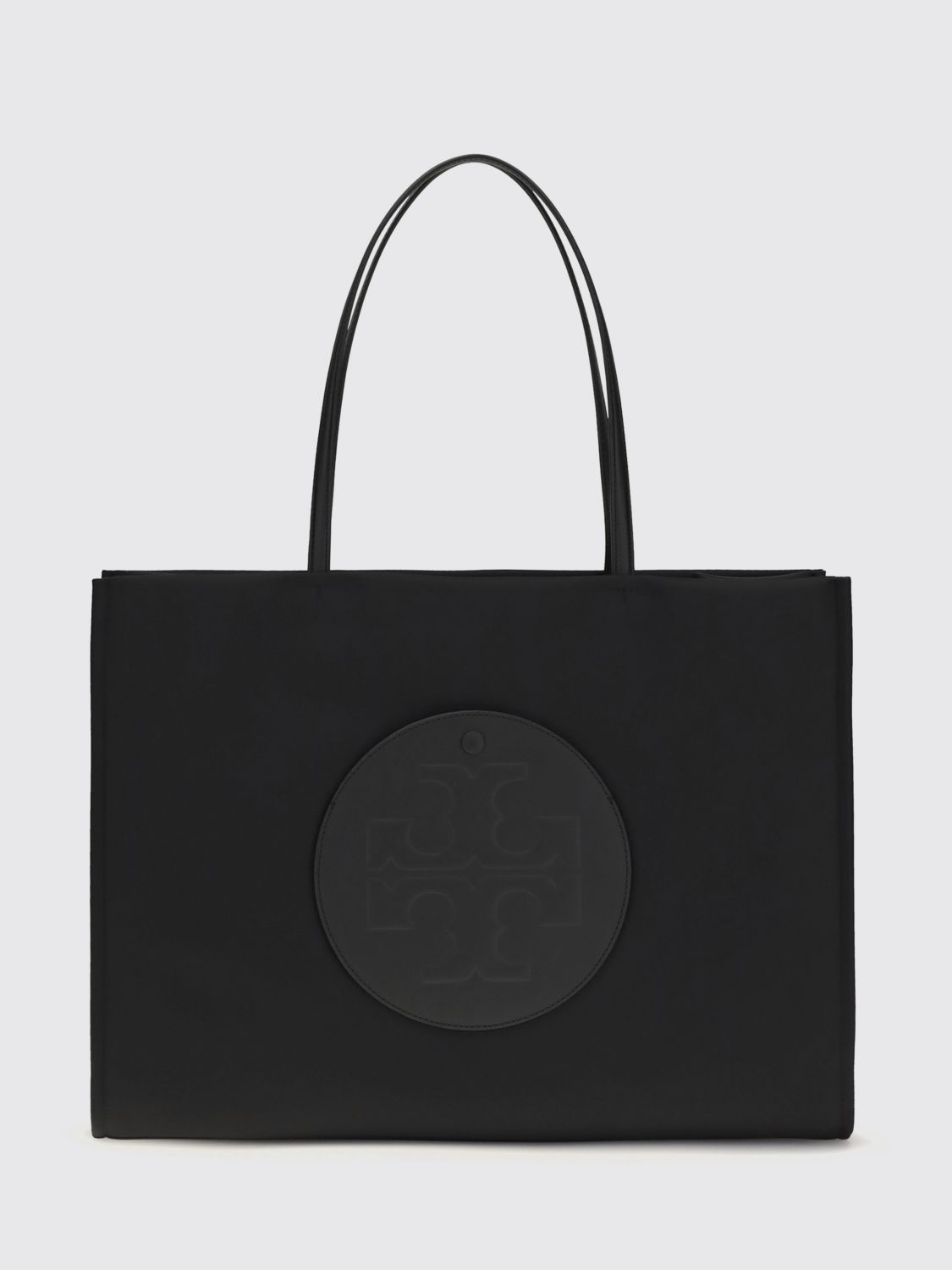 TORY BURCH Ella Recycled Nylon Tote Bag with Double Handle and Tonal Logo