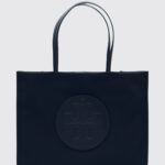 TORY BURCH Ella Recycled Nylon Tote Bag with Double Handle and Tonal Logo