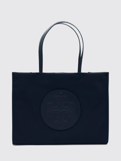 TORY BURCH Ella Recycled Nylon Tote Bag with Double Handle and Tonal Logo
