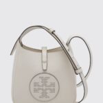 TORY BURCH Miller Swing Calfskin Leather Shoulder Bag with Double T Logo