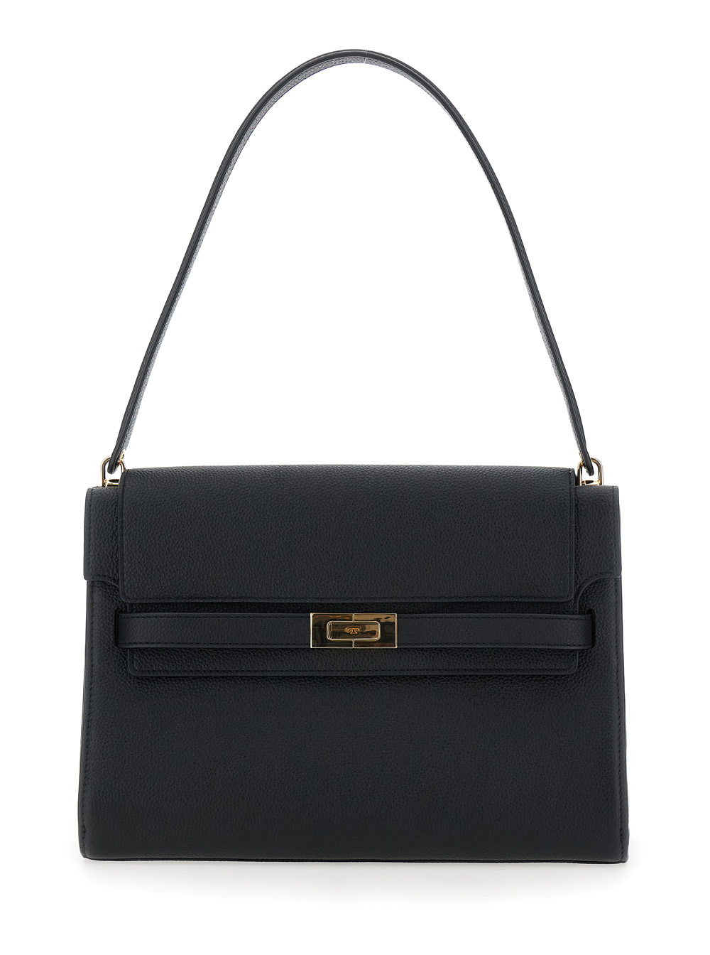 Tory Burch Shoulder Bag Lee Radziwill With Single Strap And Clasp Closure On The Front Black Leather For Women Cow - Women