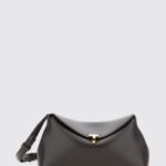 TOTEME T-Lock Leather Crossbody Bag with a Signature Turn-Lock Closure