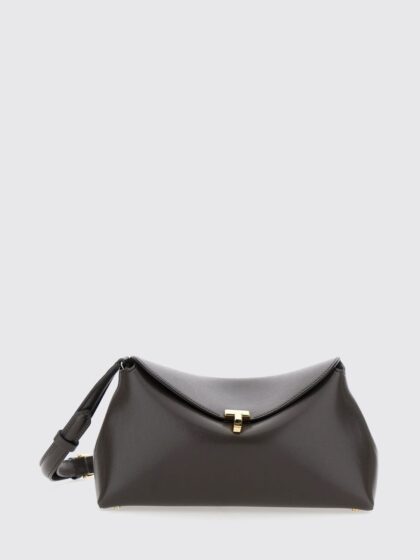TOTEME T-Lock Leather Crossbody Bag with a Signature Turn-Lock Closure