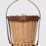 Twinset Wicker Bucket Bag