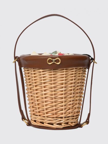 Twinset Wicker Bucket Bag