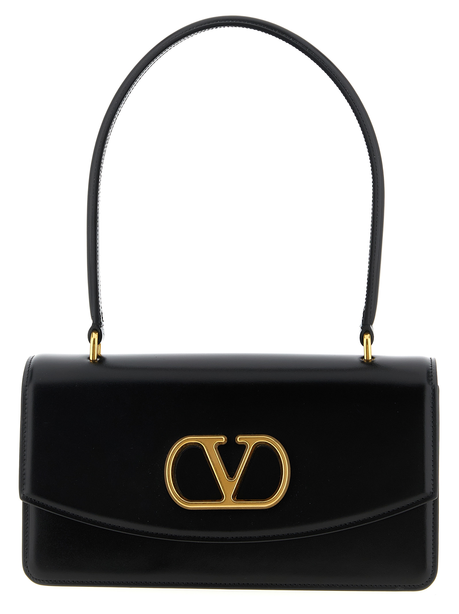 Valentino Garavani Black Calfskin Shoulder Bag - Women