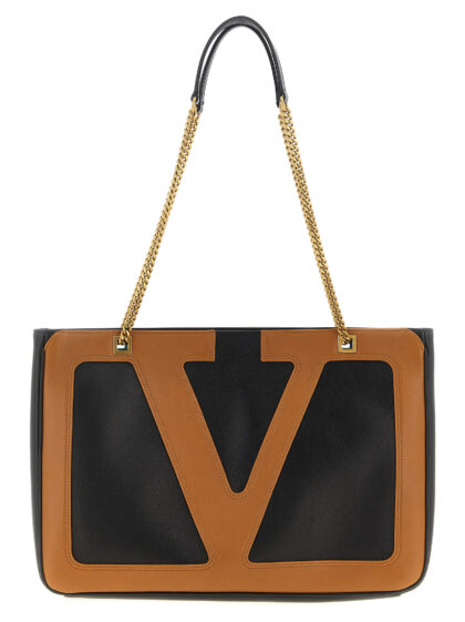 Valentino Garavani Brown Lamb Leather Tote Bag - Unisex