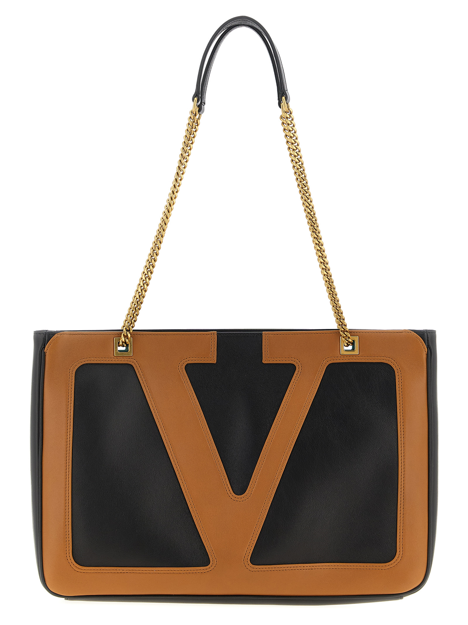 Valentino Garavani Brown Lamb Leather Tote Bag - Unisex