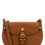 Valentino Garavani Caramel Leather Flaneuse Crossbody Bag Nutmeg Calf - Bos Taurus Borse A Tracolla - Women