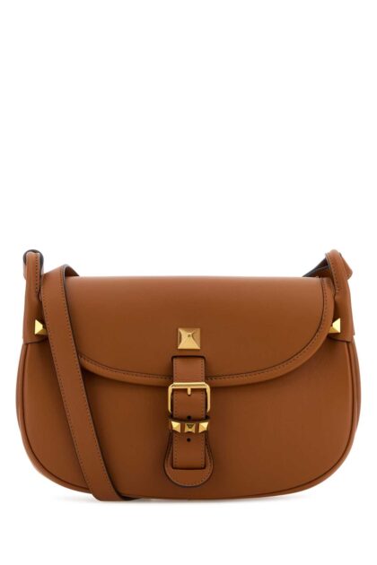 Valentino Garavani Caramel Leather Flaneuse Crossbody Bag Nutmeg Calf - Bos Taurus Borse A Tracolla - Women