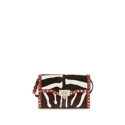 Valentino Garavani Multicolor Calf Leather Bos Taurus Shoulder Bag - Women