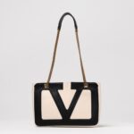 VALENTINO GARAVANI Shoulder Bag Woman color Yellow Cream