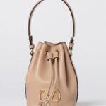 VALENTINO GARAVANI VLogo Signature Leather Bucket Bag