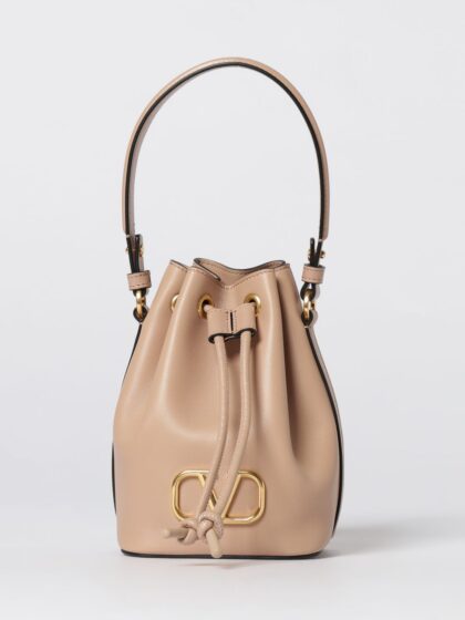 VALENTINO GARAVANI VLogo Signature Leather Bucket Bag