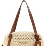 Versace Beige Cotton Shoulder Bag - Women