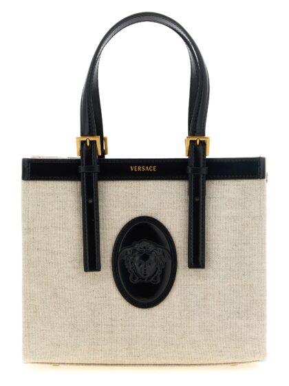 Versace Beige Linen Tote Bag - Women