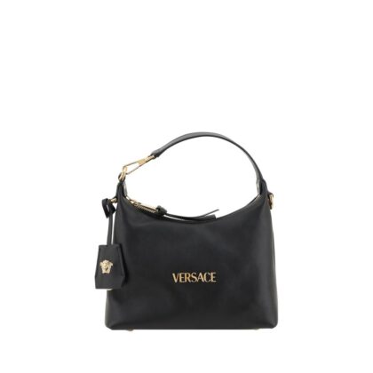 Versace Black Calf Leather Bos Taurus Handbag Bag - Women