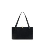 Versace Black Calf Leather Bos Taurus Shoulder Bag - Women