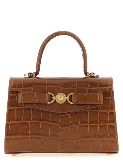 Versace Brown Calfskin Handbag Bag - Women