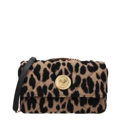 Versace Brown Wool Shoulder Bag - Women