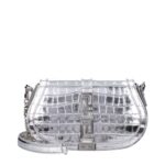 Versace Gray Leather Shoulder Bag - Women