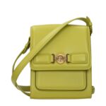 Versace Green Leather Crossbody Bag - Men